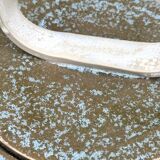 Mid-century style dark green ceramic vase, Gabriele Bucci Italy ca. 2000s