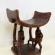 Trône royal "Fon" en bois sculpté – Bénin, XXᵉ siècle