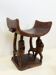 Trône royal "Fon" en bois sculpté – Bénin, XXᵉ siècle