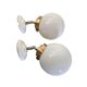 Paire d’appliques murales globes inclinables