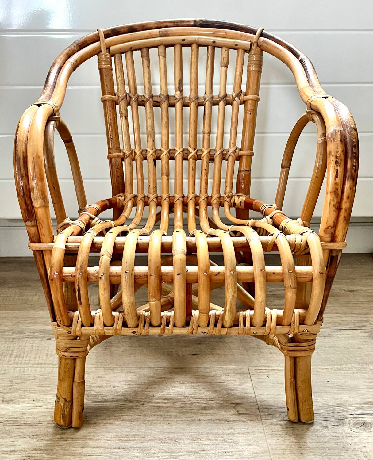 Child's rattan armchair
