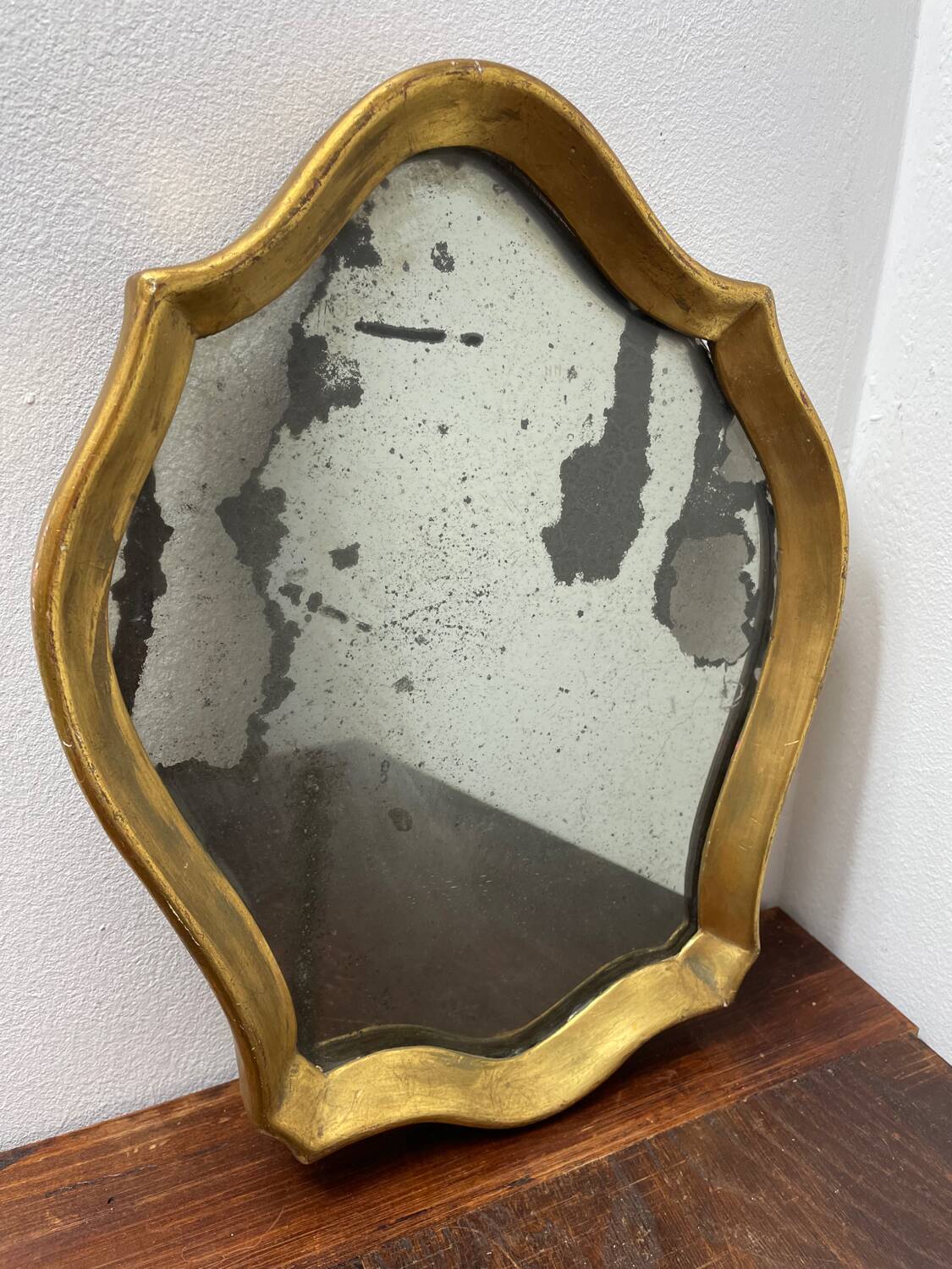Old wooden mirror