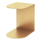 Table d'appoint en laiton brossé Veliento en forme de C