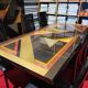 Maurice Villency GC Colombo Italia black lacquer high-gloss dining set