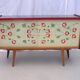 Vintage sideboard with 2 sliding glass doors