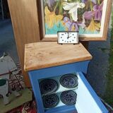 Vintage oak bedside table