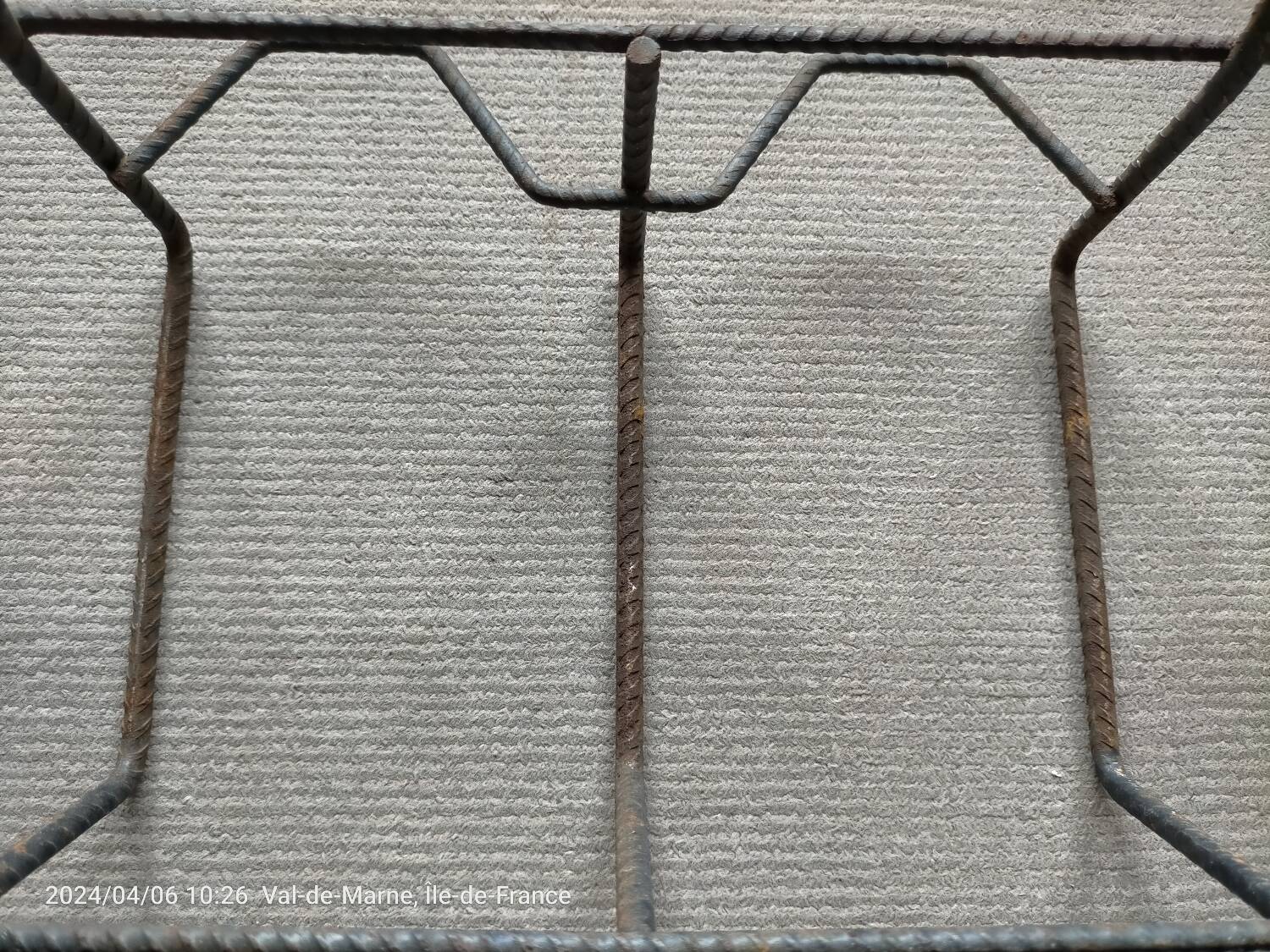 Vintage twisted iron planter