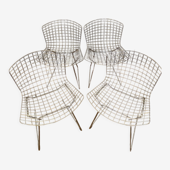 4 chairs by Harry Bertoia for Knoll