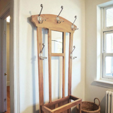 Vestiaire d’entrée style Art Déco  - Époque 1930 - Bois et métal