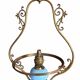Suspension in electrified blue opaline.