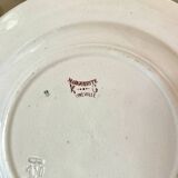 Lunéville earthenware dessert plate, Marguerite model.