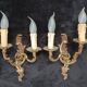 Pair of wall lights in louis xv style - bronze - 32 cm
