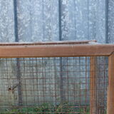 Former wooden and metal bird cage