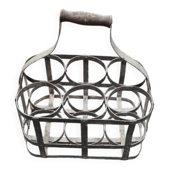 Iron bottle rack