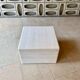 Square coffee table in softened travertine by berraldacci design collection