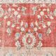 Tapis vintage floral rose blush et pêche 8x12, tapis pour salon.