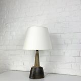 Oval ceramic table lamp, Nils Kähler for HAK, Denmark, 1970