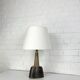 Oval ceramic table lamp, Nils Kähler for HAK, Denmark, 1970
