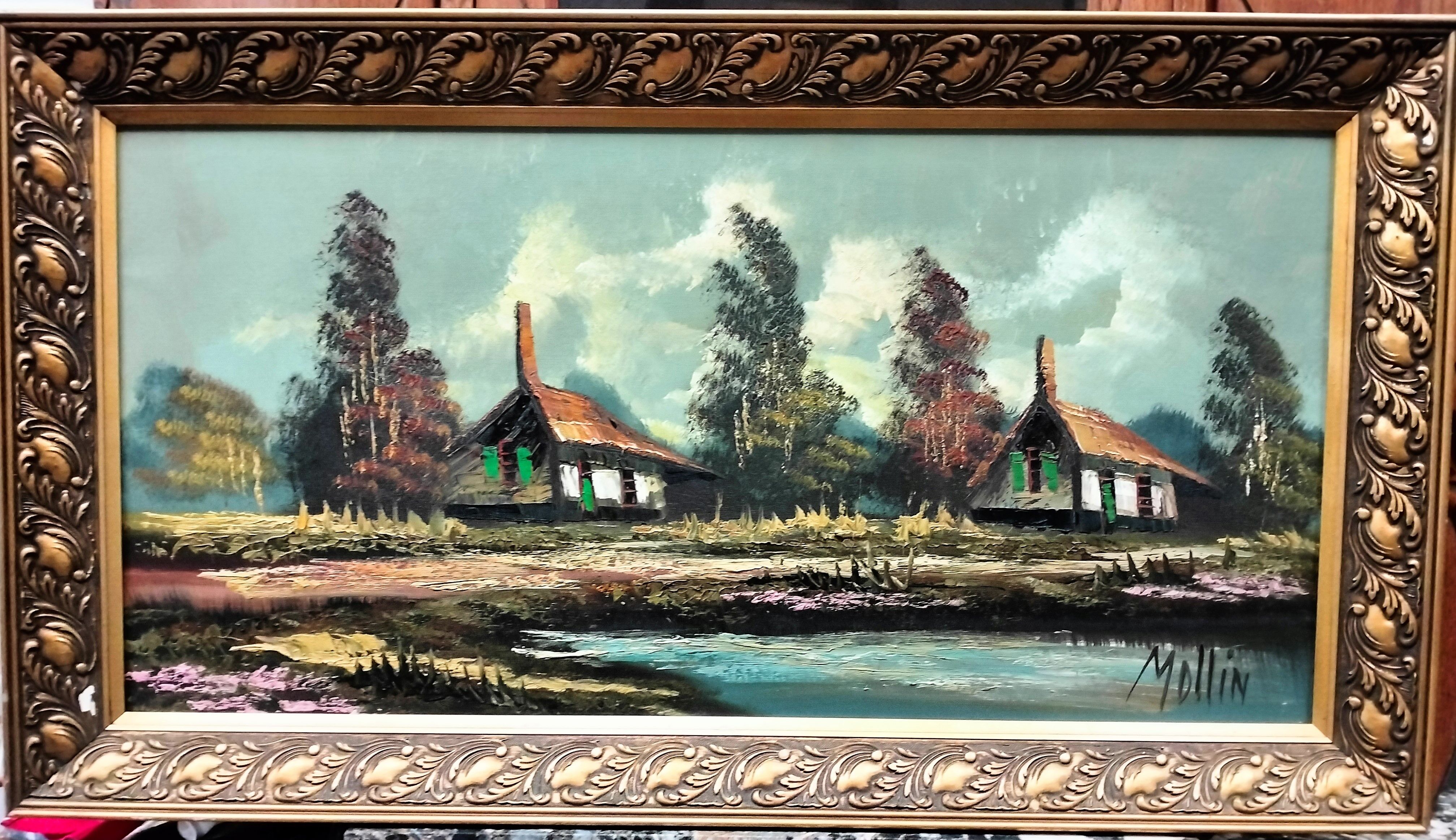 Oil of the twentieth century signed Mollin