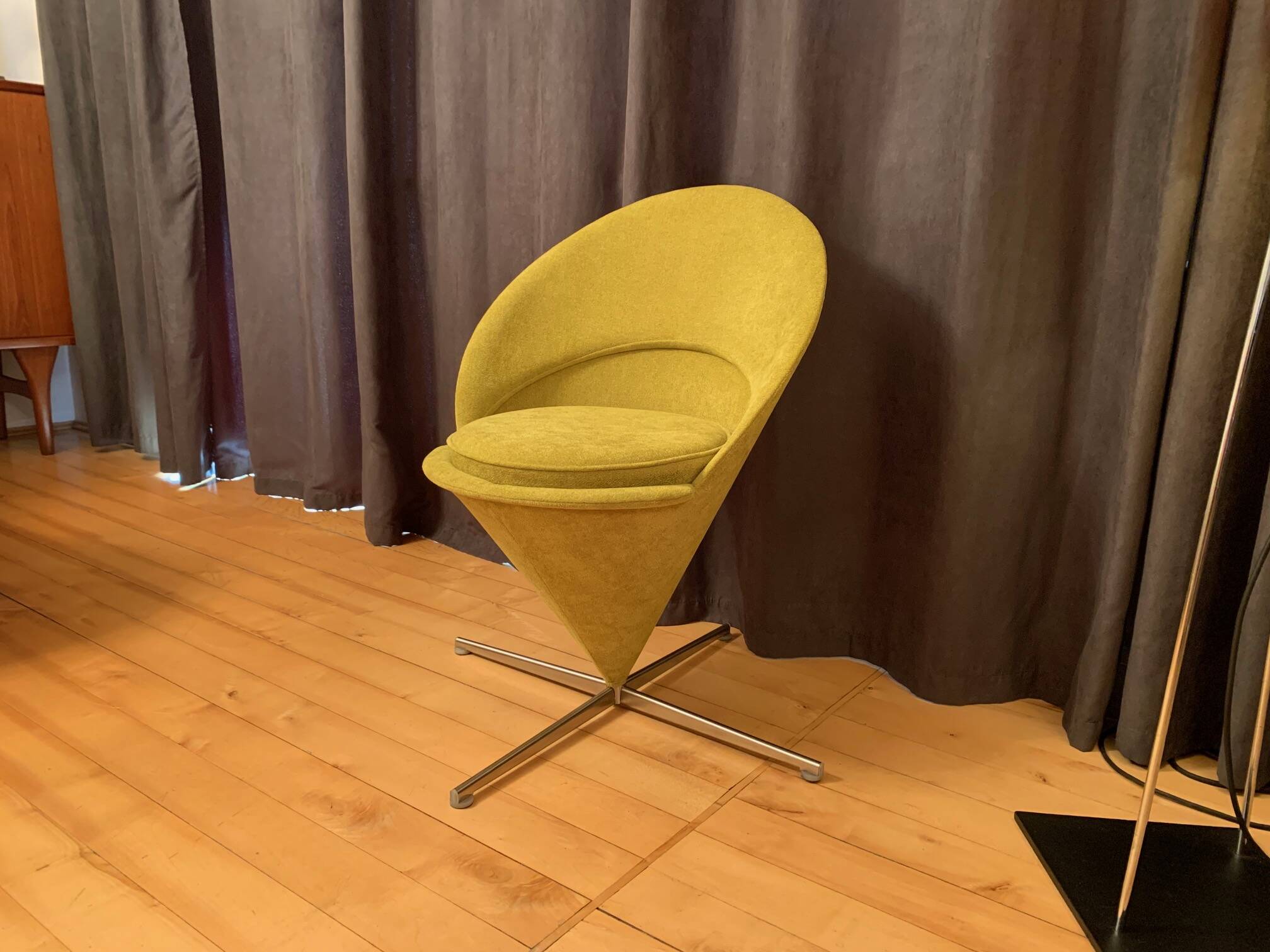 Cone chair, model K1, designed by Verner Panton, Plus-Linje, Denmark, 1950s