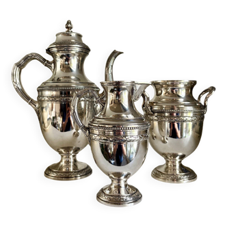 3-piece silver-plated coffee and tea set