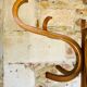 Vintage coat rack on legs by Baumann, circa 60s.