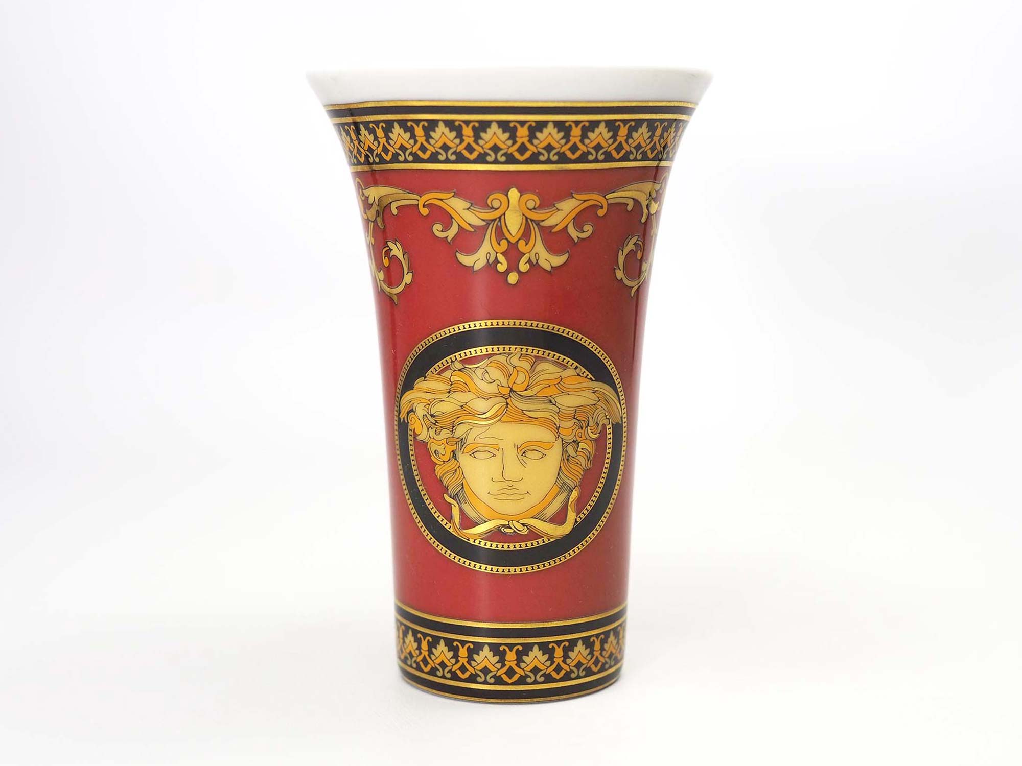 Versace Rosenthal Porcelain Medusa Small Vase