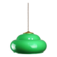 Vintage Green Italian Pool Table Lamp in Brass and Plastic