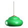 Vintage Green Italian Pool Table Lamp in Brass and Plastic