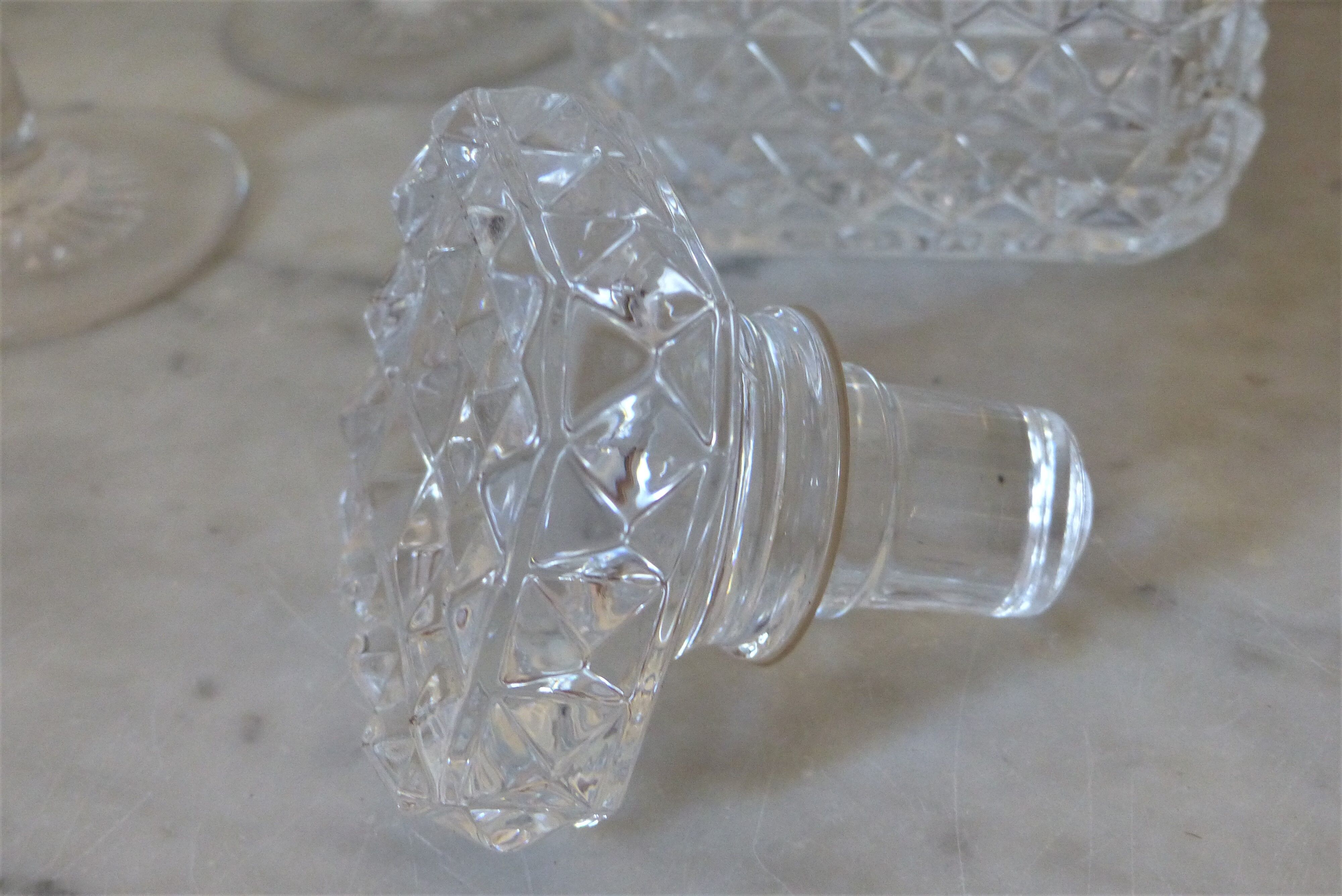 Crystal whisky carafe