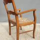Fauteuil bridge de bureau assise tapisserie vintage 1950