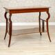 Table basse en acajou brun Art Nouveau du début du 20e siècle, années 1950