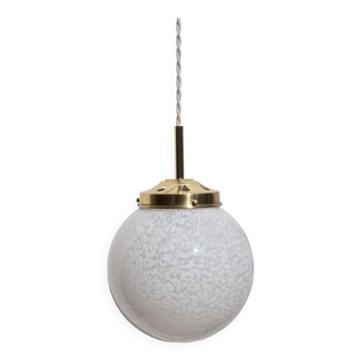 Suspension boule en verre de Clichy