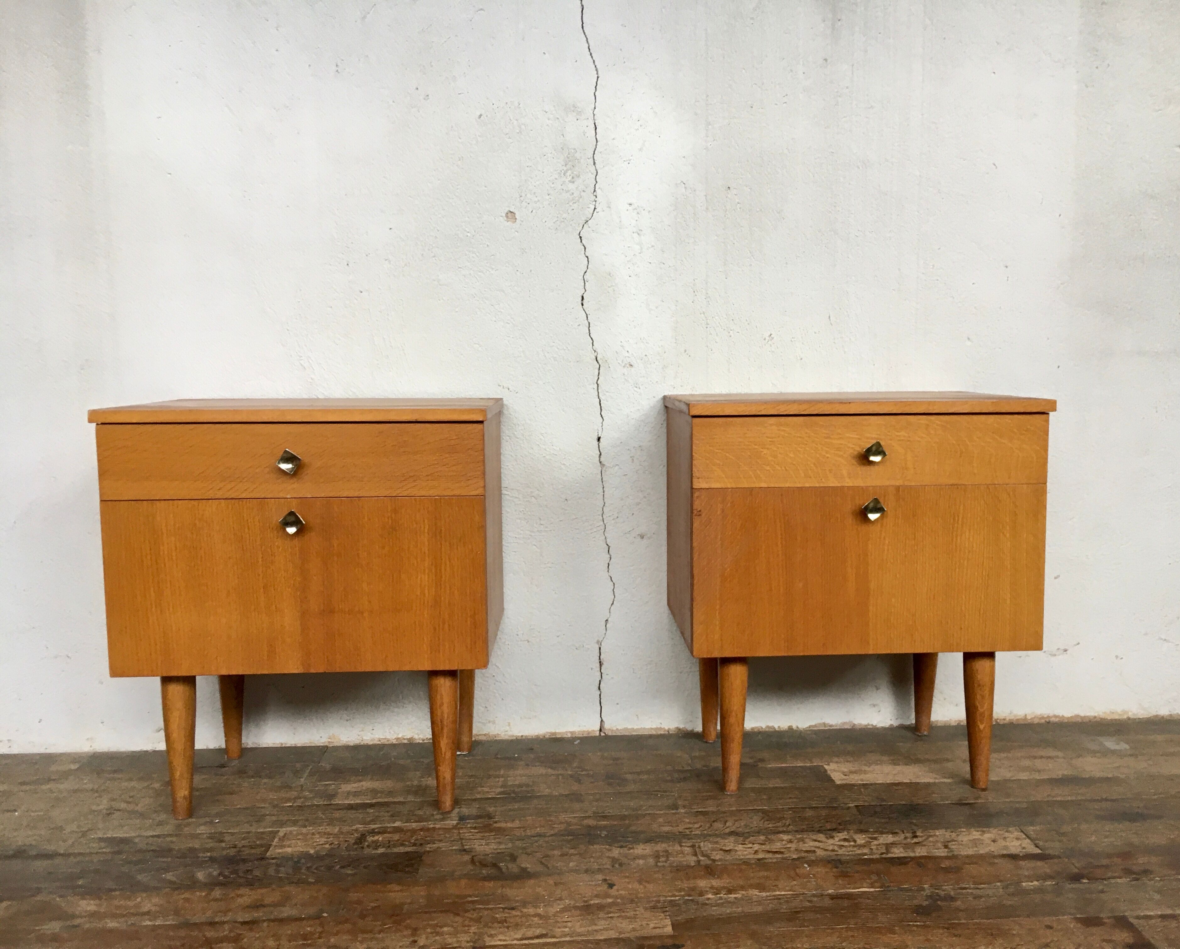 Paire de chevets anciens 1950/1960