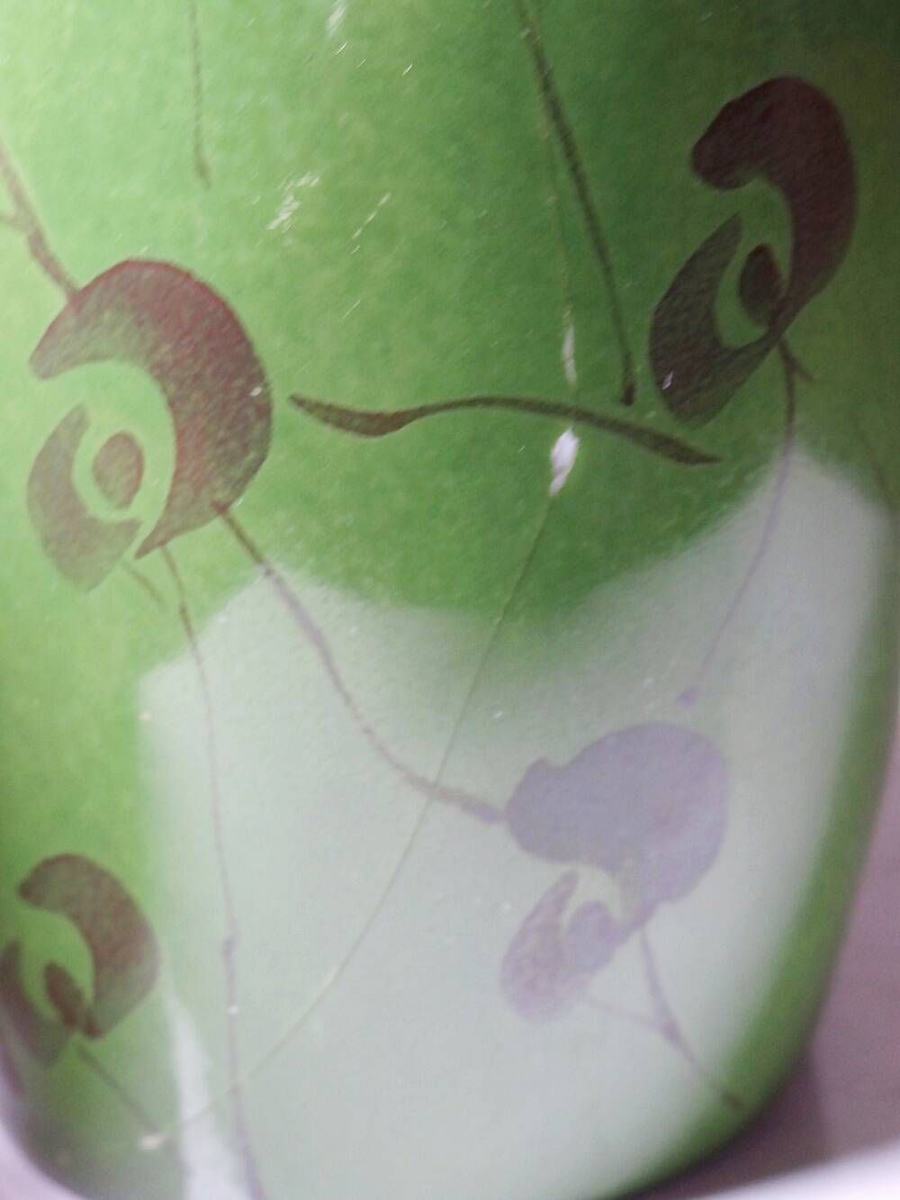 Antique porcelain bottle from Limoges in the style of Robj, 1920s-1930s.