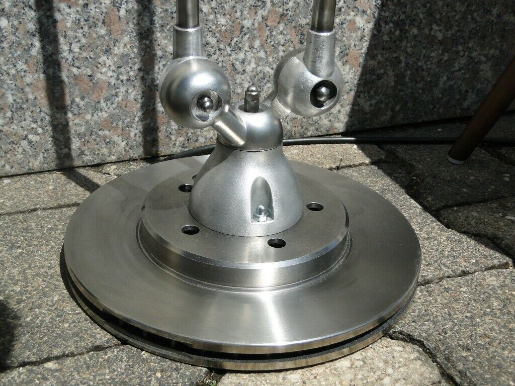 Vintage floor lamp jielde double graphite 6 arms of Jean Louis Domecq France 1960