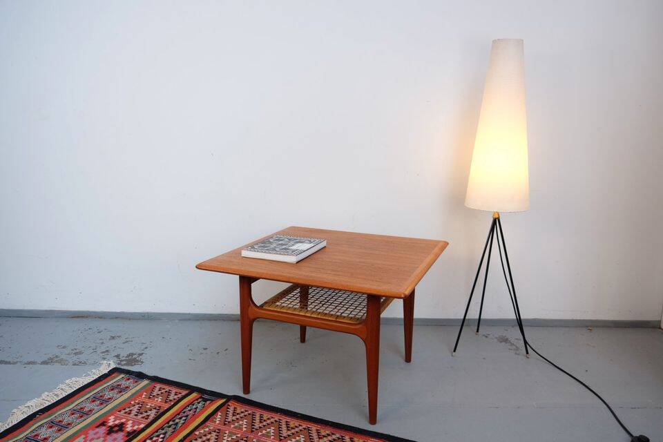 Vintage 1960s floor lamp, retro Mid-Century style.