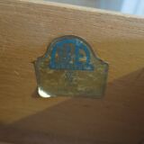 Art Deco chest of drawers with 4 drawers in oak, France 1930s-50s