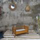 Rattan floor basket for pet