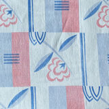 Nappe en lin motif art deco
