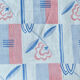Art deco pattern linen tablecloth