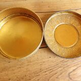 Old metal cookie box floral pattern 40s/50s