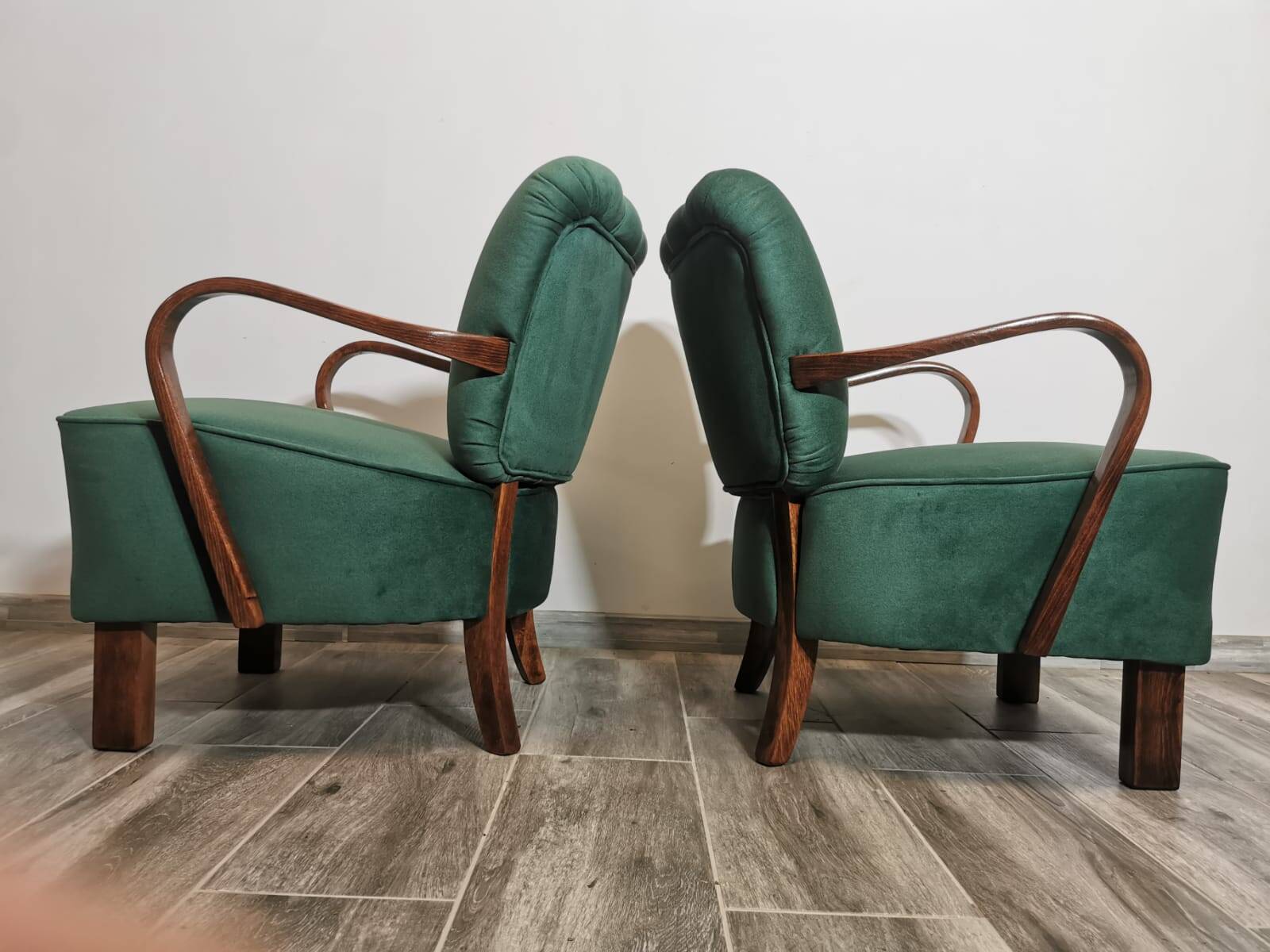 Fauteuils par Jindřich Halabala, 1950s, Set de 2