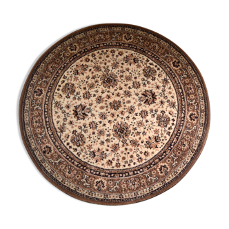 Round royal carpet in pure wool velvet