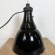 Industrial Black Enamel Bauhaus Pendant Lamp, 1930s