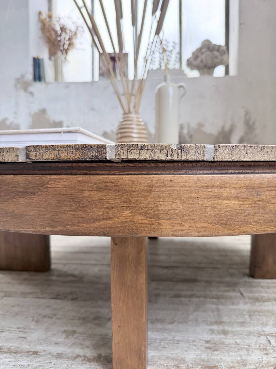 Table basse Roger Capron « grain de café »
