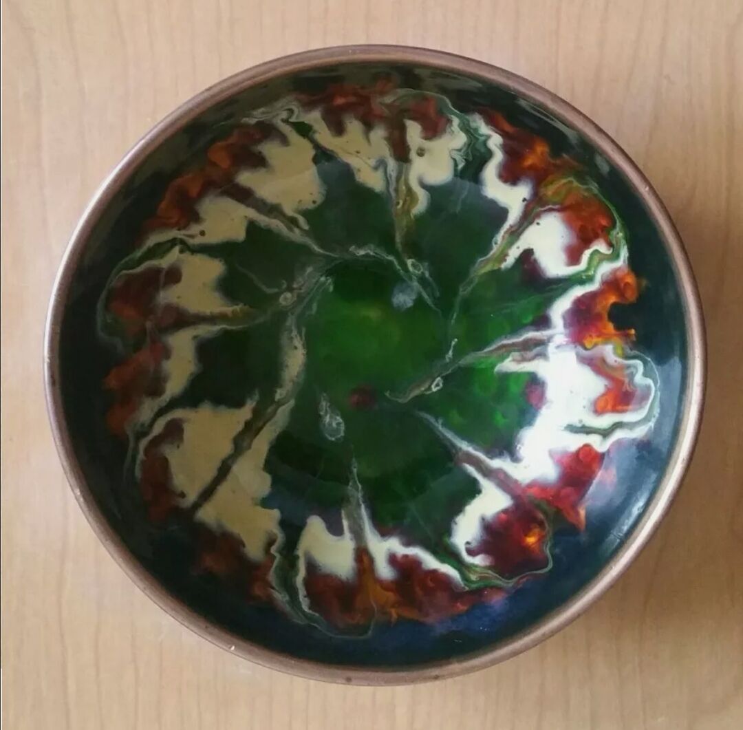 Vintage decorative trinket bowl