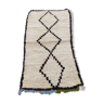 Tapis berbere beni ouarain en laine fait main 190x105 cm