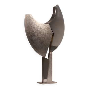 Børge Jørgensen sculpture made of polished steel 1984 1/1