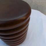 turned wooden box